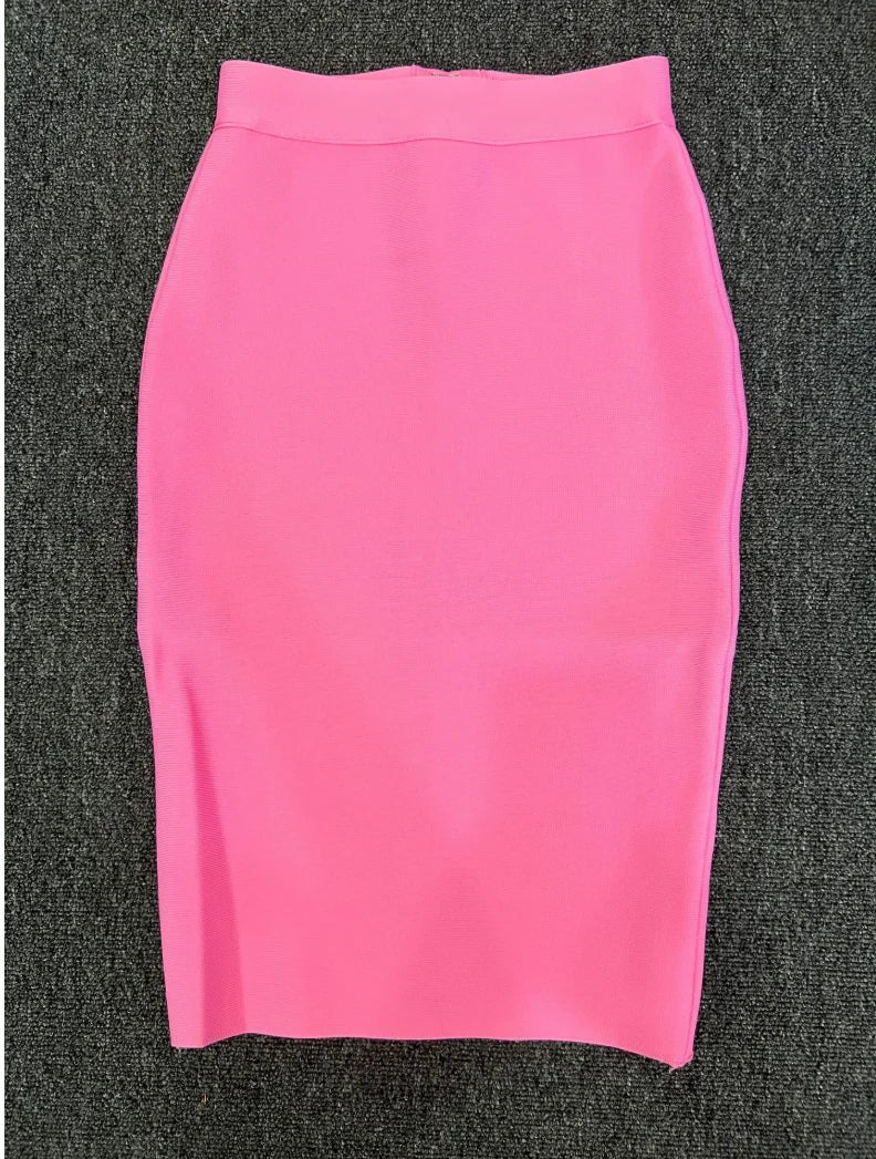 WW | Frauen Neue Rayon Bandage Rock Elegante Bleistiftrock Berühmte Sexy Club Party Kleidung Vintage Vestios