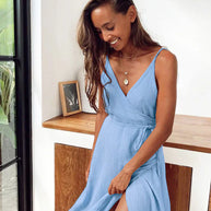 WW | Elegantes Wickelkleid aus Baumwolle