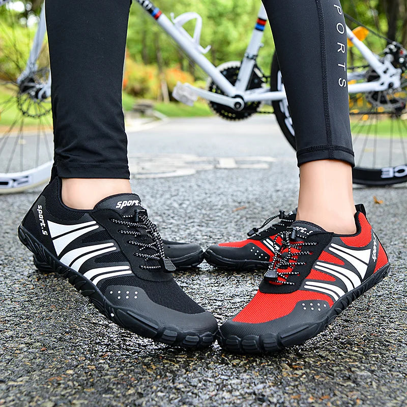 MTB- und Rennradschuhe mit rutschfester Sohle