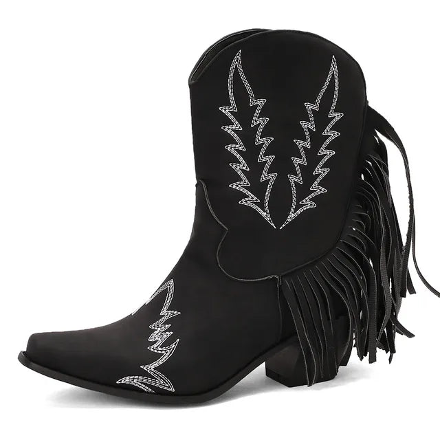 WW | Cowboy Stiefeletten mit Fransenquaste