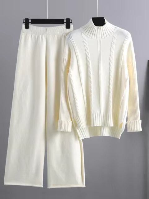 W&W Mode | Modernes, Elegantes Strick-Zweiteiler-Set