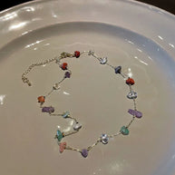WW | Elegante Natur Edelstein Kette