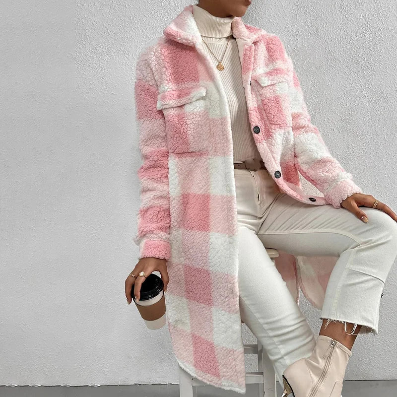 W&W Mode | Karierte Damenjacke mit Polarfleece