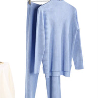 WW | teilige Loungewear-Set - gestrickter Damenpullover und Hose