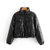 WW | Gepolsterte Lederjacke für Damen