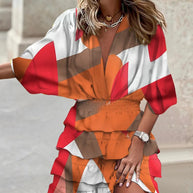 W&W - Stylisches bedrucktes Minikleid