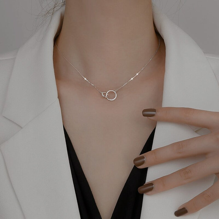 W&W Mode Schillernde Silber-Schönheit | Damen Eleganter Zirkonia-Anhänger aus 925er Sterling Silber