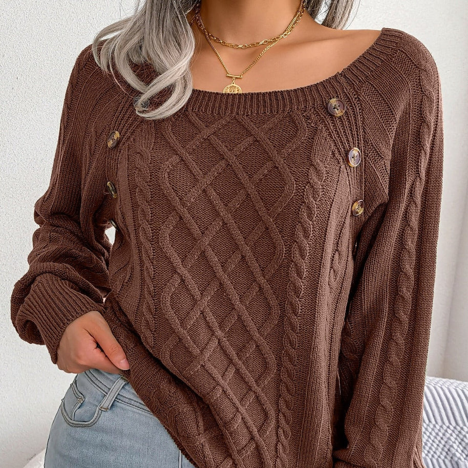 WW - Stilvolle Gestrickte Pullover Für Damen