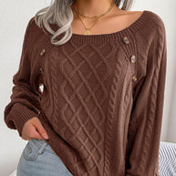 WW - Stilvolle Gestrickte Pullover Für Damen