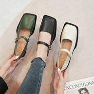 WW | Frühling und Herbst Damen Leder Schuhe Frauen Lässige Schuhe Mode Flache Loafers Britischer Stil Büro und Bankett