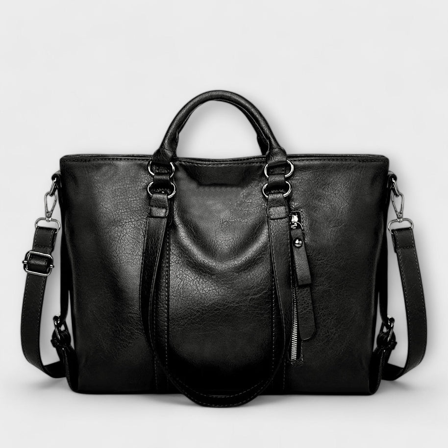 WW | Große Lederhandtasche