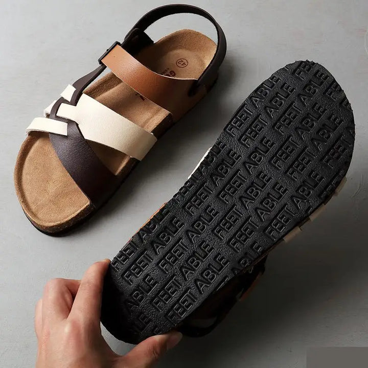 W&W Mode | Orthopädische Premium Ledersandalen