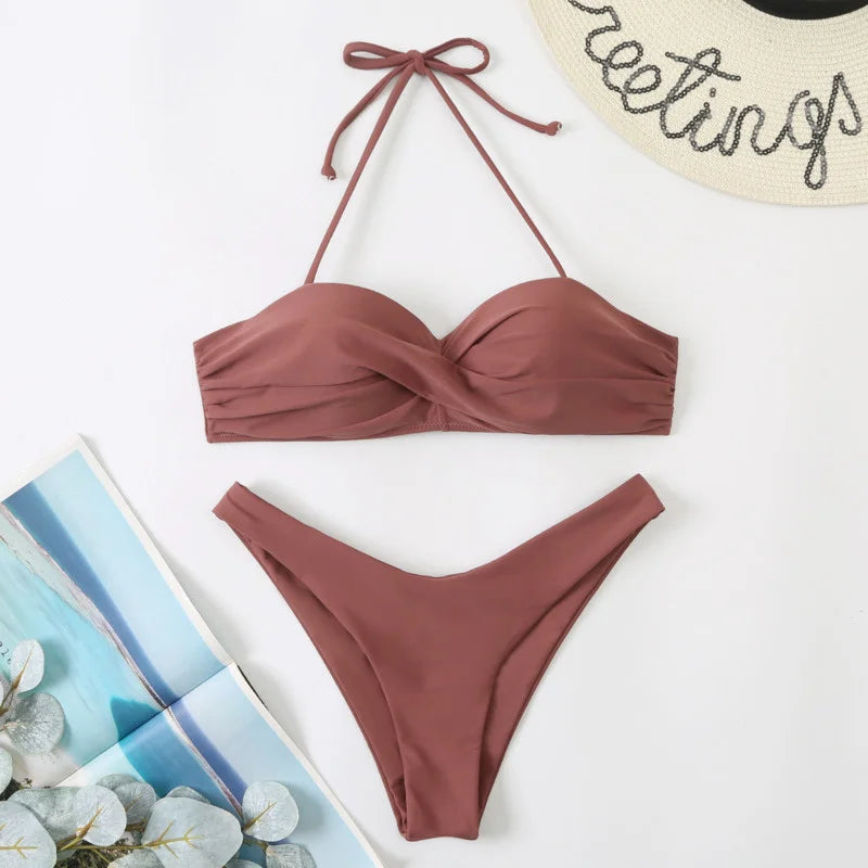 WW | Sexy Bikini mit Push Up Frauen Badebekleidung Frauen Badeanzug Mädchen Bikiniset Schwimmen Badehosen für Strandbekleidung Pool Sommer