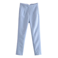 WW Vintage Hose mit geradem Reißverschluss und erhöhter Taille