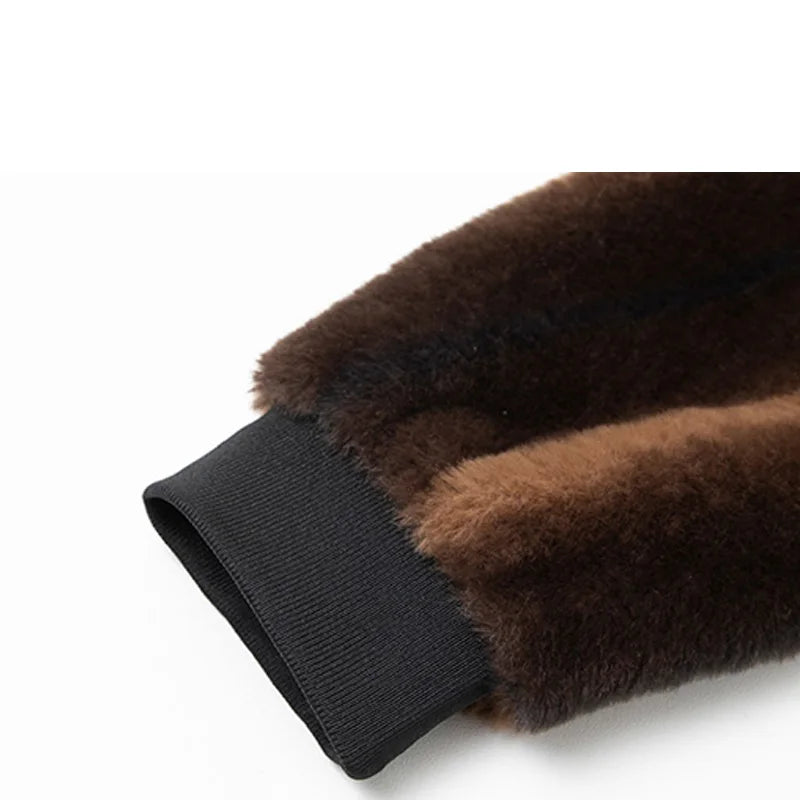 WW | Synthetischer Pelzmantel für Herren im Luxus-Stil