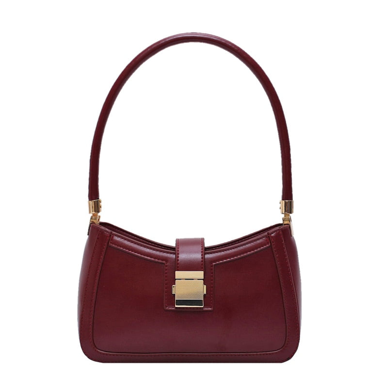 W&W Mode Stilvolle Linke Schultertasche | Damen Designer Handtasche mit Reißverschluss