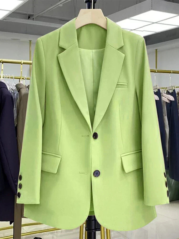 WW | Frauen Jacken Pink Kleine Anzug Frauen Mantel Lässig Kleine Lose Koreanische Version Kleine Anzug Frauen Design Sans Blau Jacke Frauen