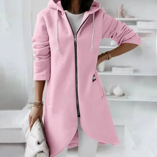 W&W Mode | Kapuzenstrickjacke mit geschwungenem Saum