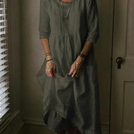 WW | Oversized Kleid aus Baumwollcanvas für Damen