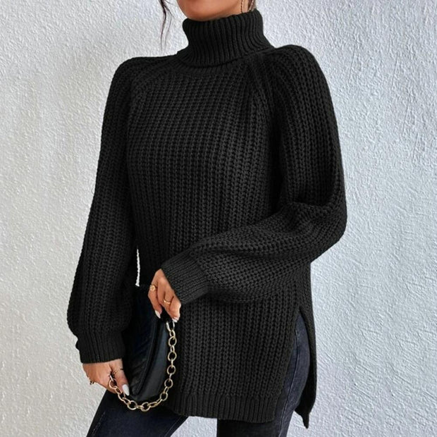 WW | Eleganter Pullover Mit Rollkragen