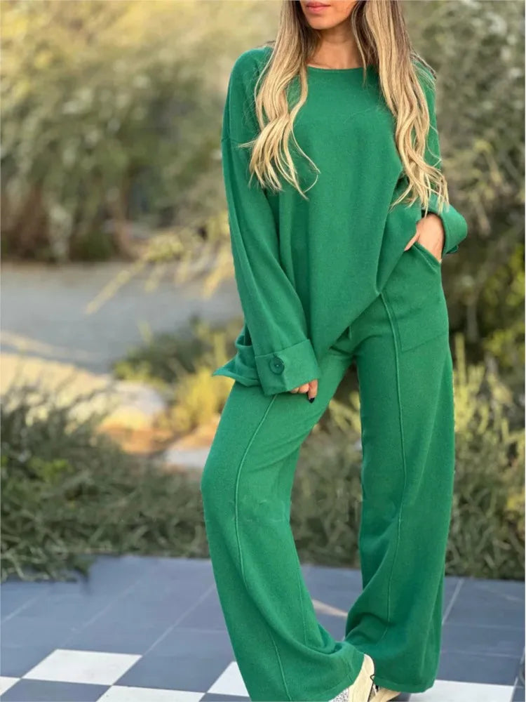 WW | Casual 2-piece T-shirt and pants set – Comfortable and stylish for everyday and leisure