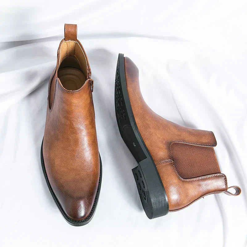 W&W Mode | Lederstiefel mit Reißverschluss
