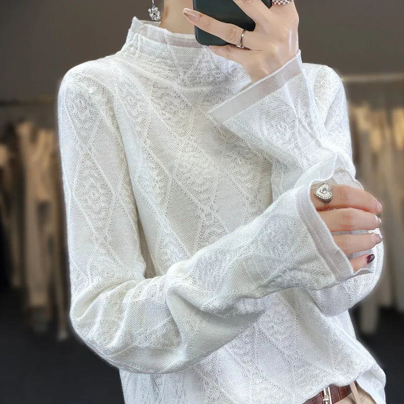 WW | Kaschmirpullover mit Karomuster