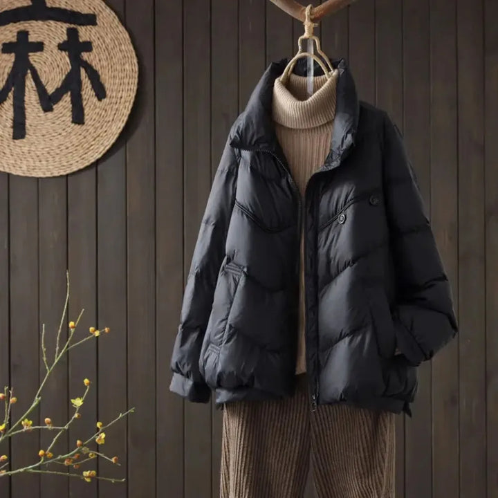 W&W Mode - Damen Steppjacke mit Stehkragen