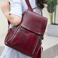 WW | Diebstahlsicherer Lederrucksack Für Damen