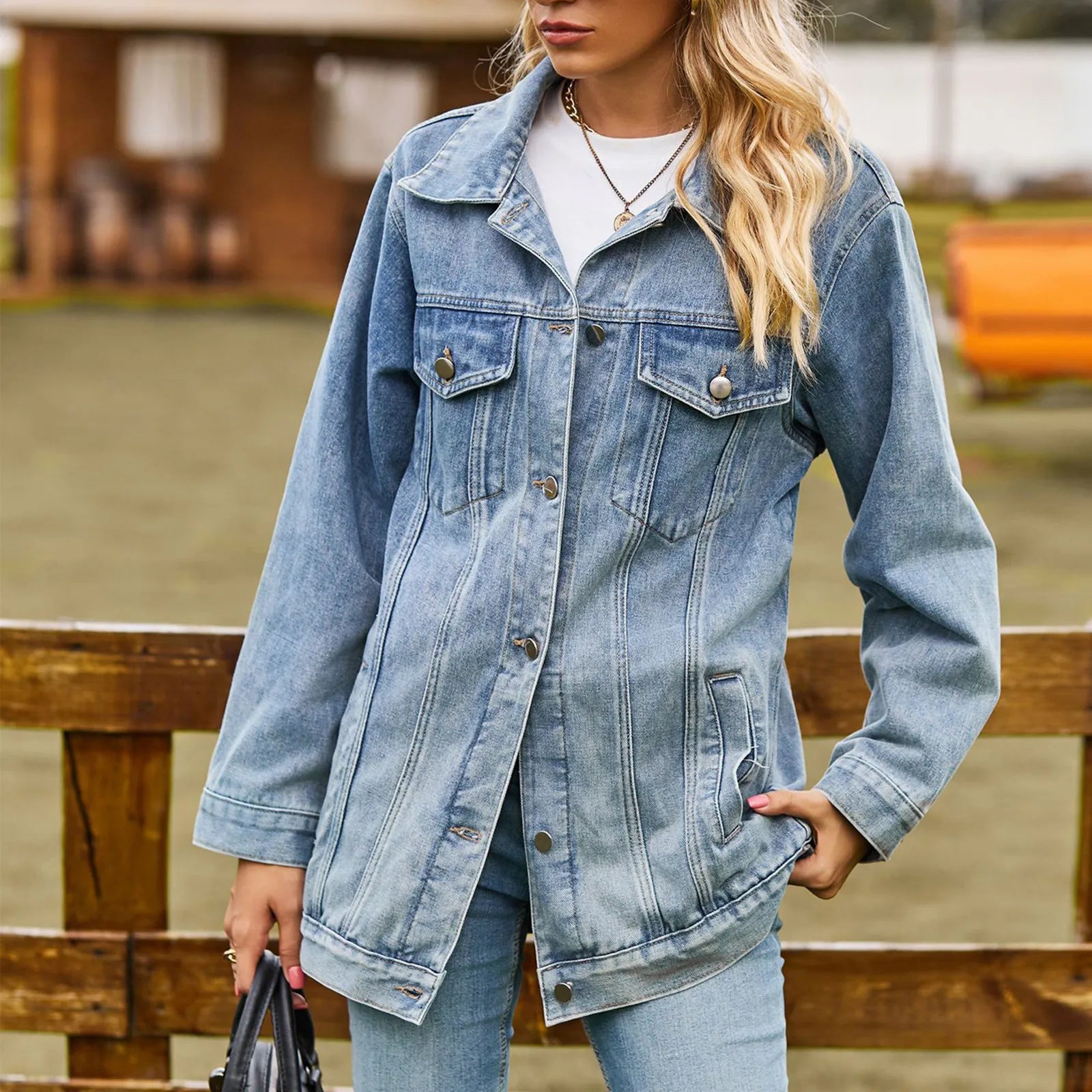 WW | Klassisch Elegante Jeansjacke