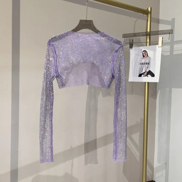 WW | Diamant Langarm Netzoberteil