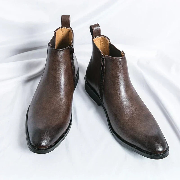 W&W Mode | Lederstiefel mit Reißverschluss