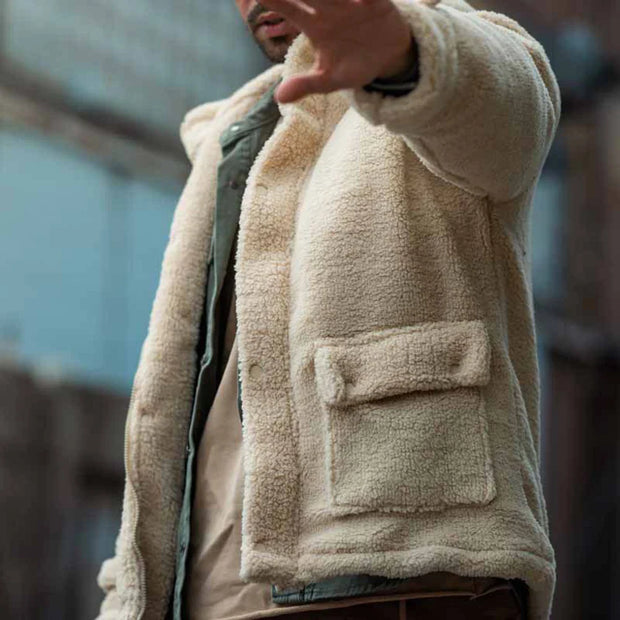 WW | Bequeme Teddyfell-Kapuzenjacke Für Männer