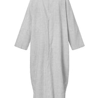 WW Gestreiftes Kleid | Lässiges oversized Maxi-Kleid mit langen Ärmeln für Damen
