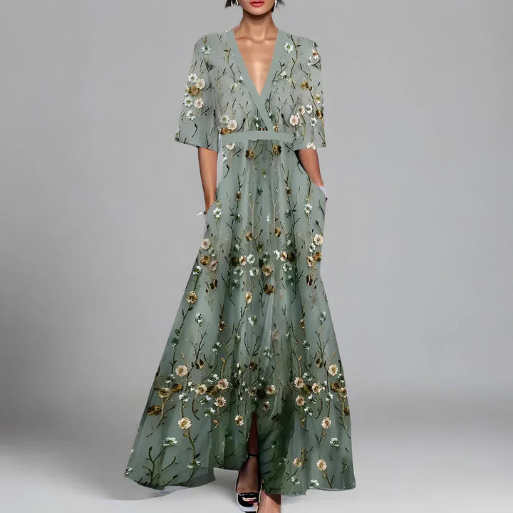 W&W Mode | Geblümtes Maxikleid Für Damen