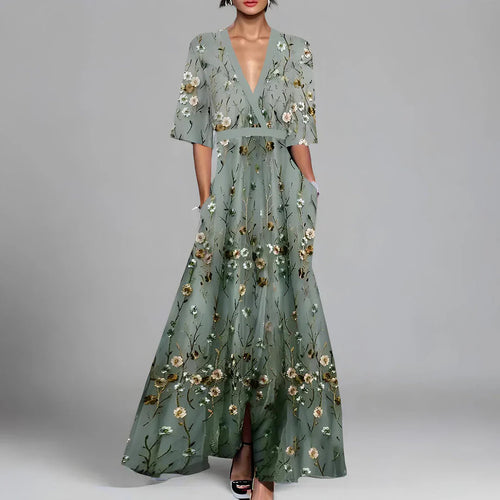WW | Geblümtes Maxikleid Für Damen