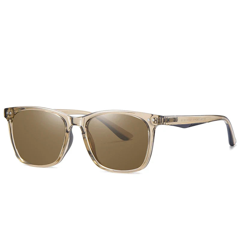 WW | Klassische Sonnenbrille mit transparentem Rahmen