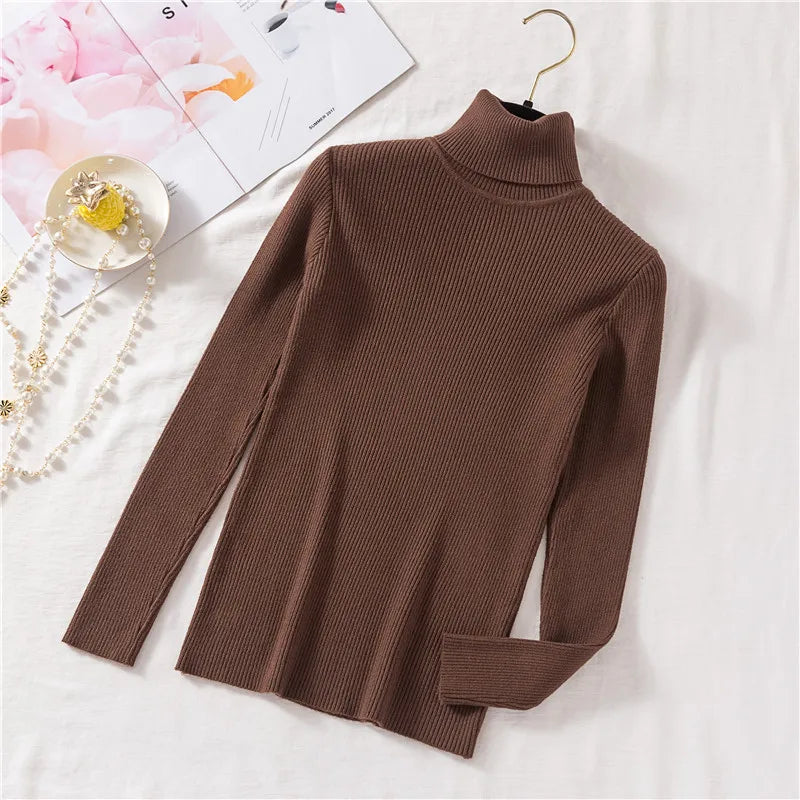 WW - Damen-Ripp-Turtleneck für elegante Raffinesse