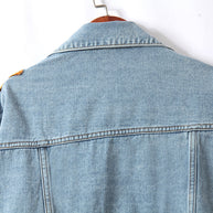 WW | Denim Jacke Mit Blumenstickereien Und Pailletten