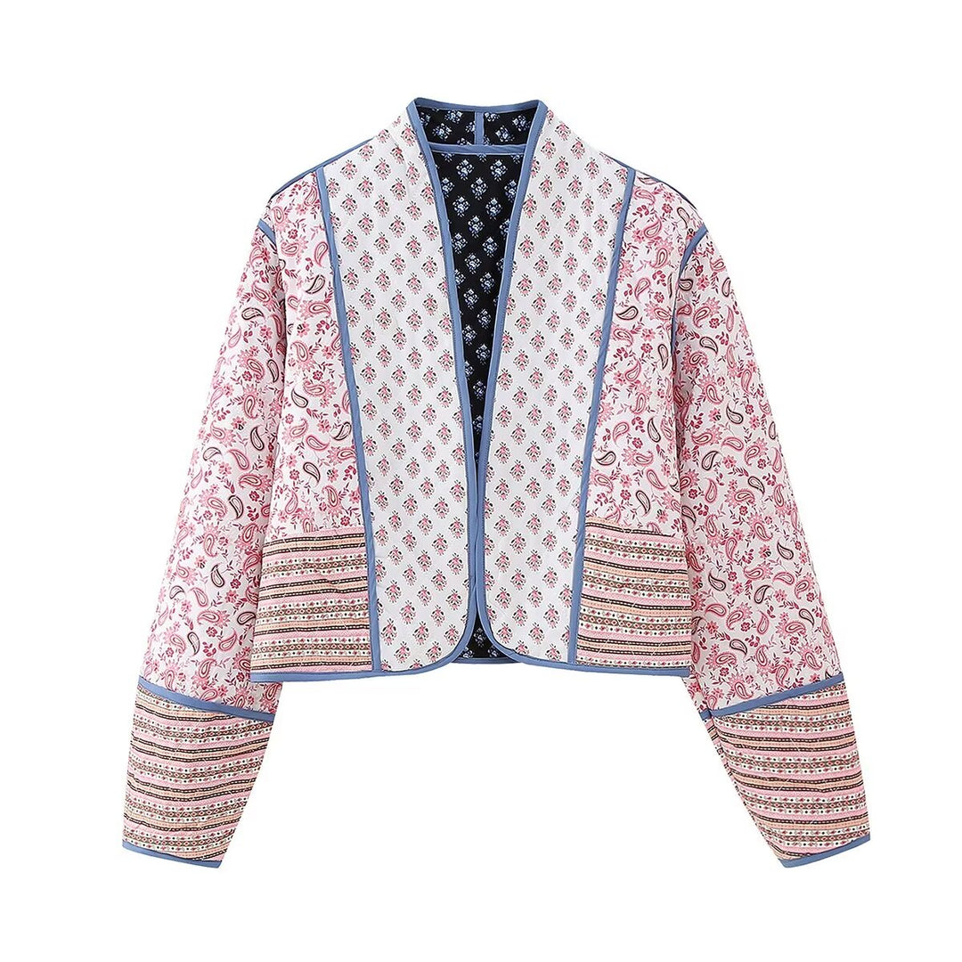 W&W Mode | Damenjacke mit Blumenmuster