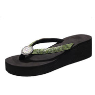 WW-Flop mit Keilabsatz - Strand - Sommer