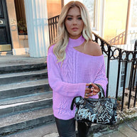 Bare Shoulders Pullover gestrickt