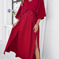 Veronica™ - Kleid mit V-Ausschnitt in lockerer Passform