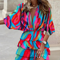 W&W - Stylisches bedrucktes Minikleid