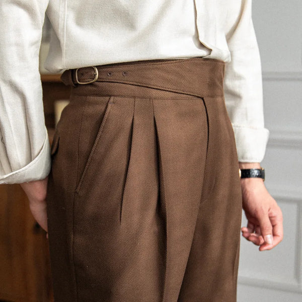 Wolff | Elegante Hochtaillierte Faltenhose