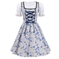WW | Kurzärmelig Spitze Oktoberfest Kleid mit Schürze
