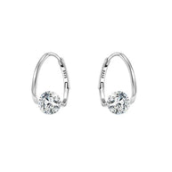 WW | Sterling Silber Geometrische Zirkon Ohrringe