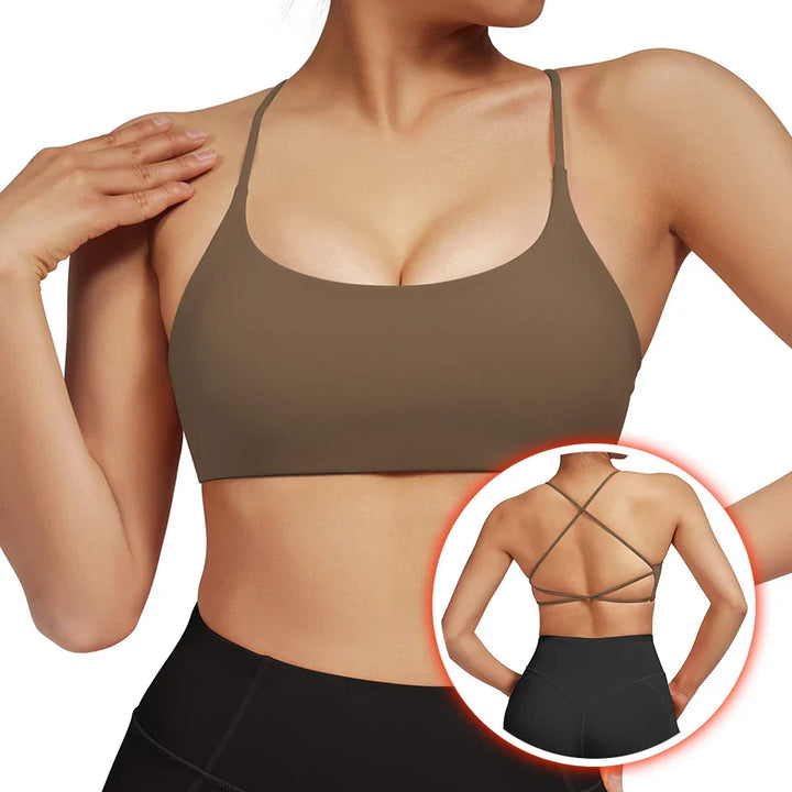 W&W Mode | Rückenfreier Stoßfester Fitness Sport Bh Mit Polstern Für Frauen