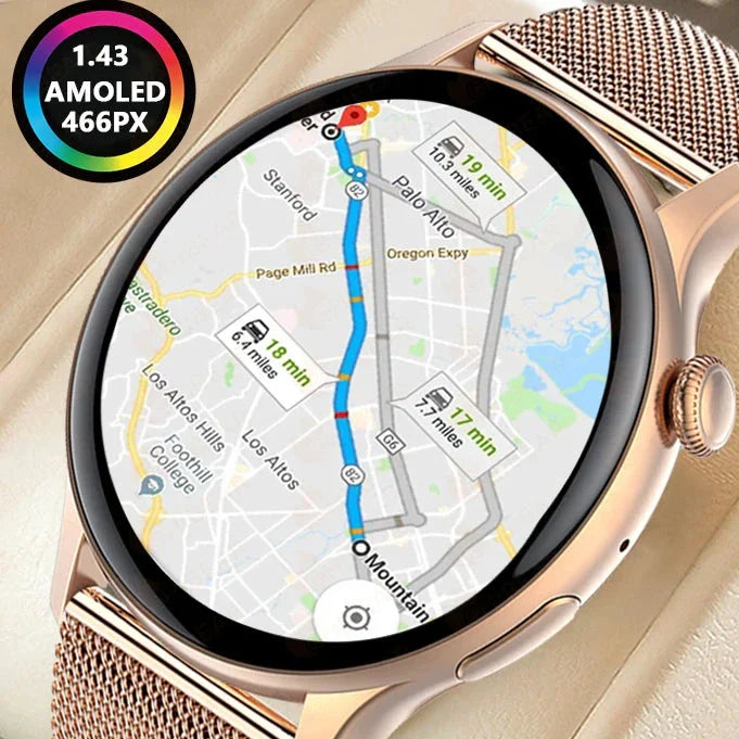 WW | Luxuriöse Gps Smartwatch Für Frauen Hd Bildschirm