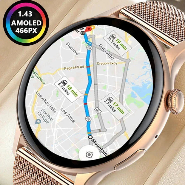 WW | Luxuriöse Gps Smartwatch Für Frauen Hd Bildschirm